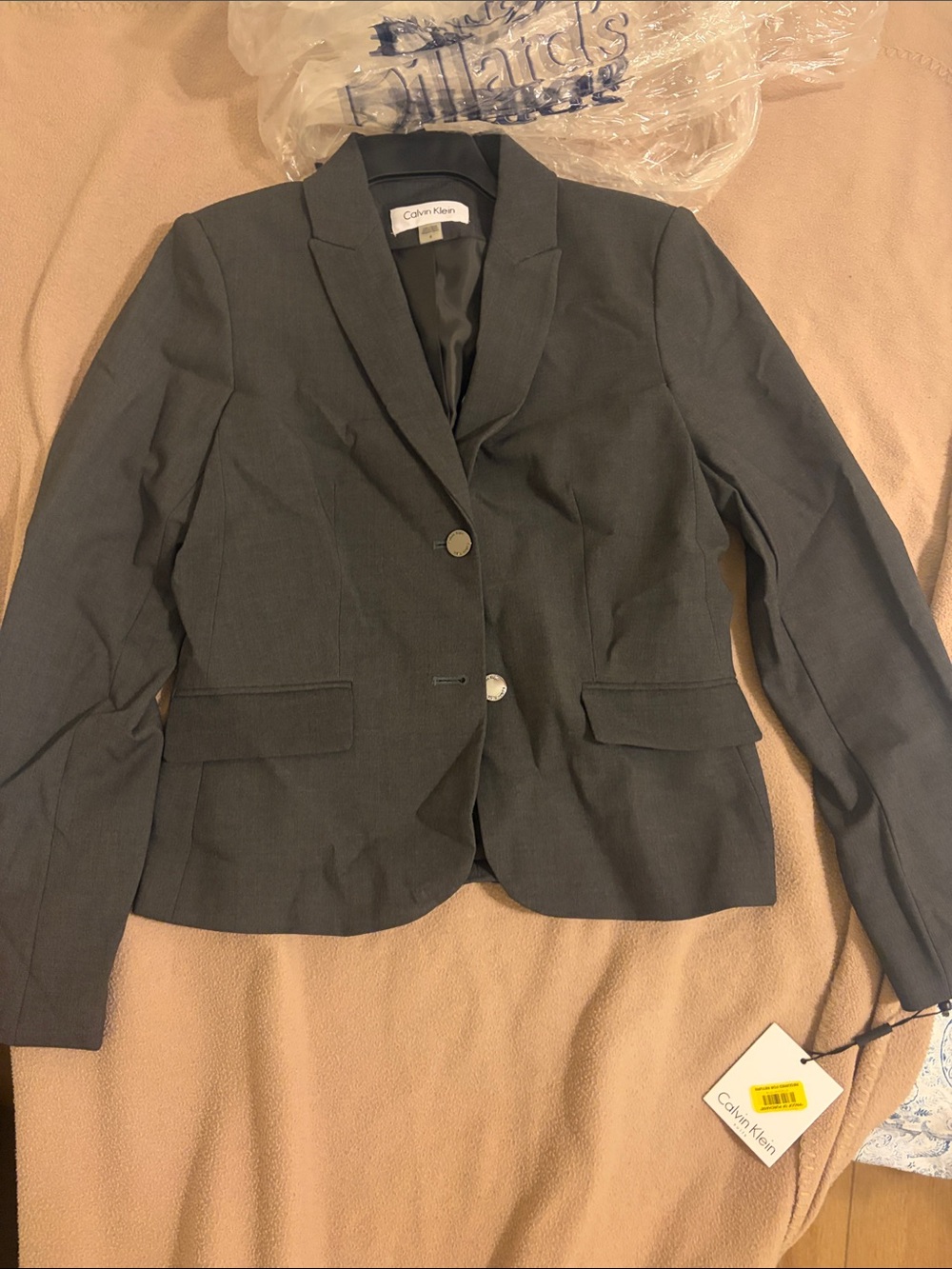 Calvin Klein Women's Dark Gray Blazer